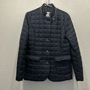Nautica women’s jacket, size medium, navy blue and brown